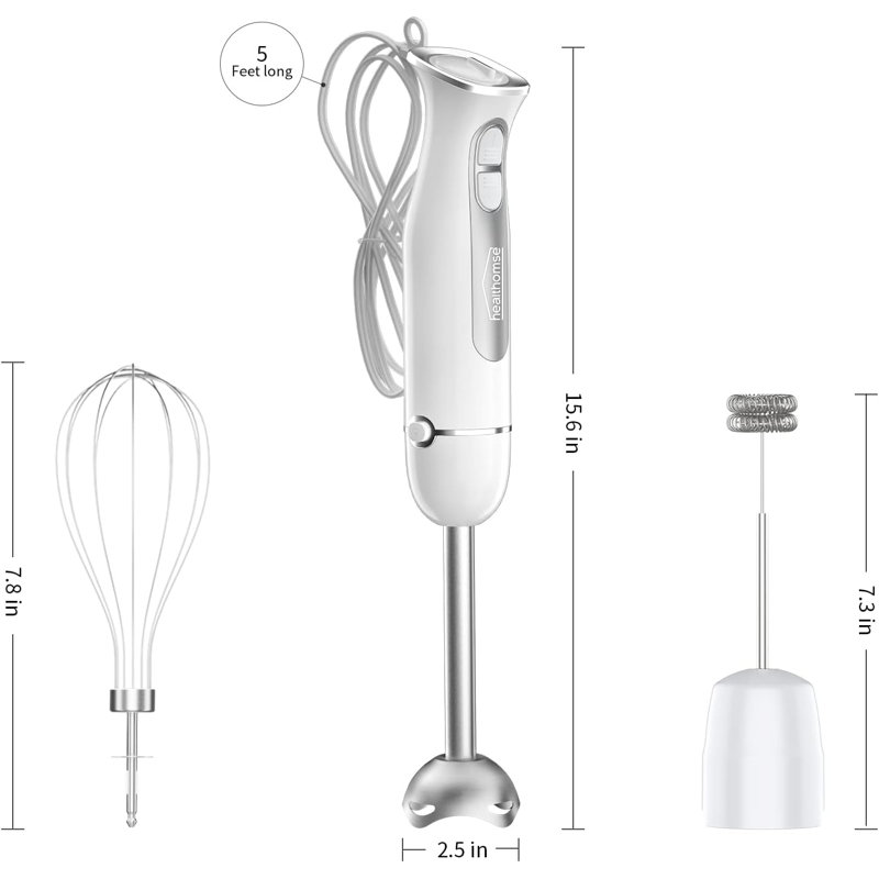 Healthomse 12 Speed Hand Immersion Blender Wayfair Canada